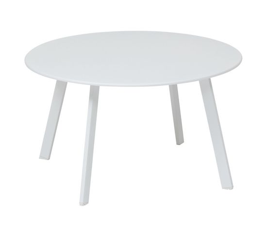 Table Basse Saona Blanc D70 Cm Hespéride - Blanc