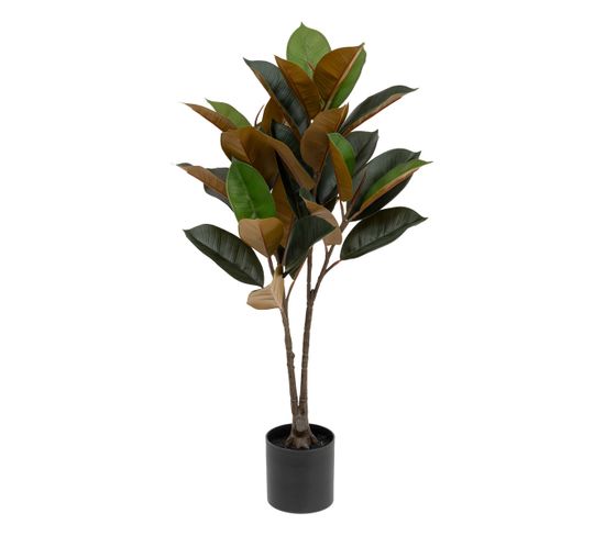Plante Artificielle Magnolia En Pot H 76 Cm