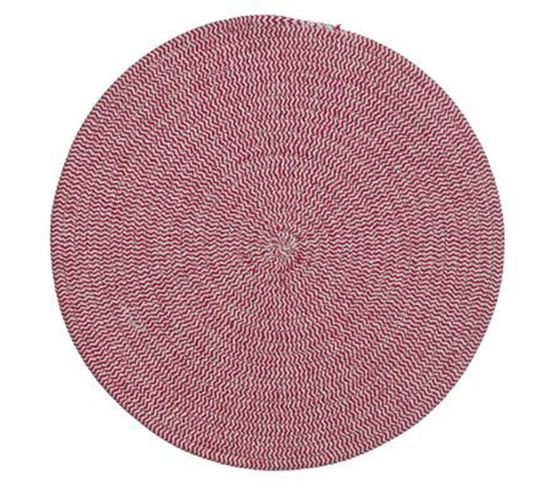 Set De Table Déco "coton" 38cm Rouge