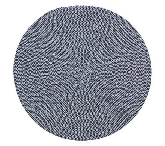 Set De Table Déco "coton" 38cm Bleu