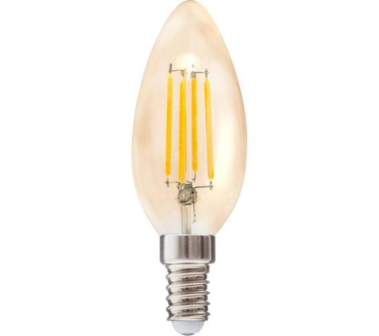Ampoule à LED "ovale" 9cm Ambre