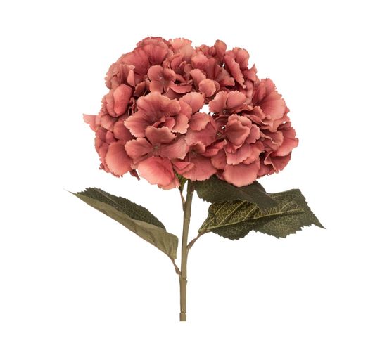 Fleur Artificielle Tige D' Hortensia Prune H 83 Cm