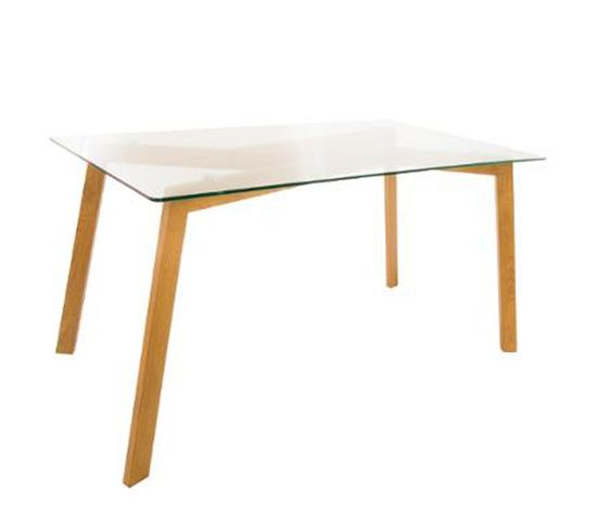 Table De Repas Design "taho" 150cm Verre