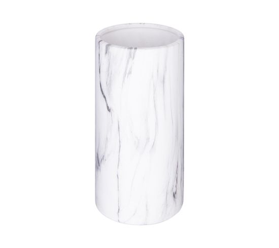 Vase Cylindre Marbre Contemporain H20