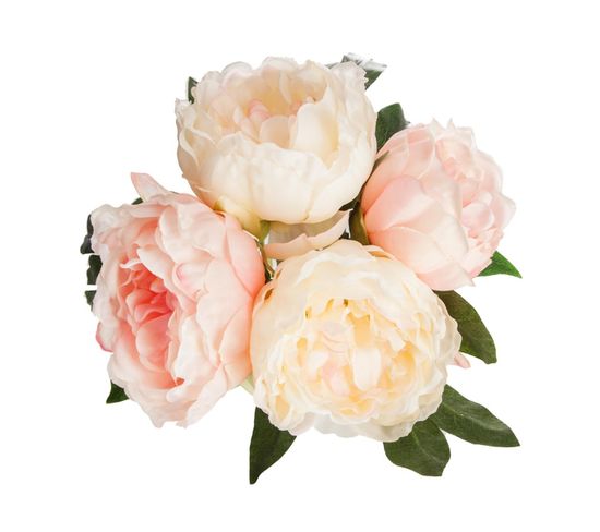 Bouquet H.30 cm PIVOINE Rose
