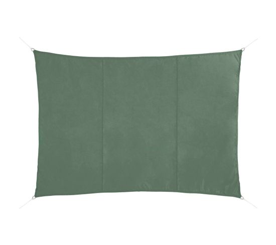 Voile d'ombrage rectangulaire Shae vert olive 300x400cm