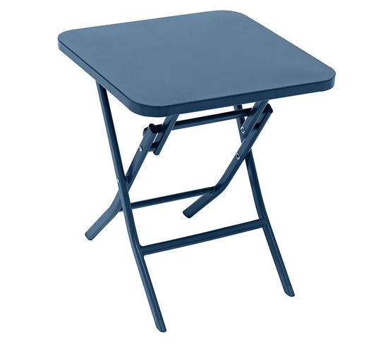 Table D'appoint Pliante 40x40 Greensboro Bleu Indigo Hespéride - Bleu Indigo
