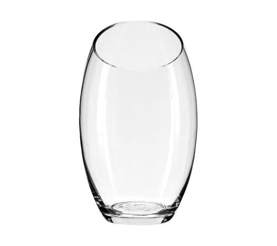 Vase Bombe Clear Transparent H24