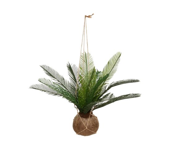 Palmier Artificiel Dans Un Pot Coco H 50 Cm