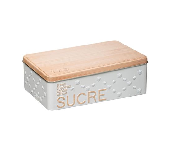 Boîte À Sucre En Morceaux "scandi" 20 cm Blanc