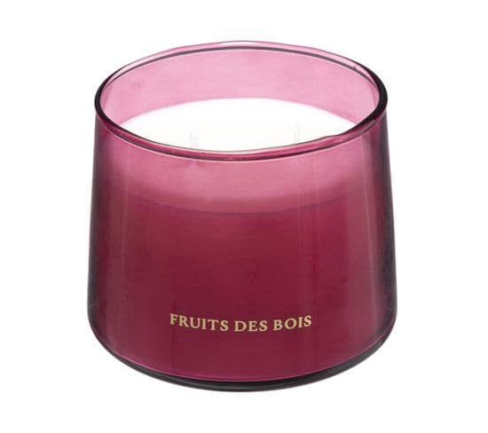 Bougie Parfumée Pot En Verre 300 G Parfum Fruits Des Bois