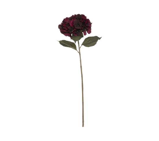 Fleur Artificielle Tige Hortensia Rubis H 83 Cm