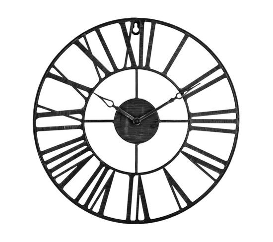 Horloge D.36 cm STATION Noir