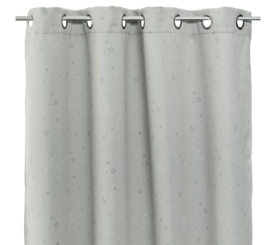 Rideau Enfant Occultant Et Imprimé - 140 X 260 Cm - Gris ...