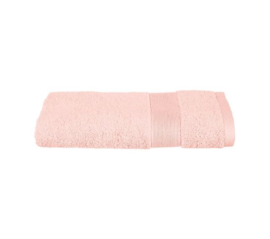 Serviette De Toilette En Coton Rose Tissu Éponge 50 X 90 Cm