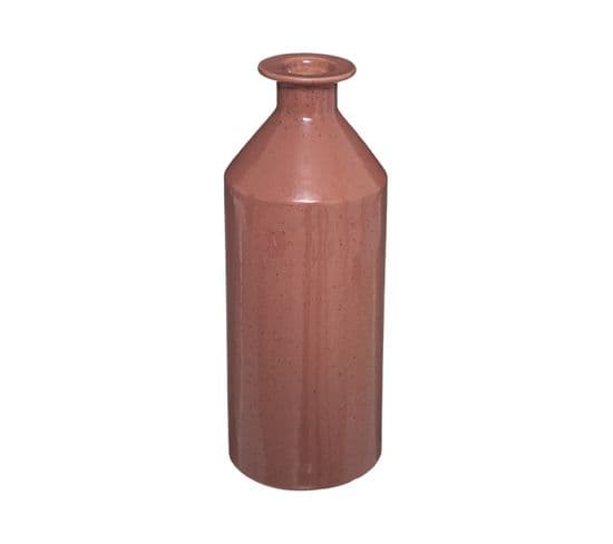 Vase Bouteille En Céramique H 21.5 Cm