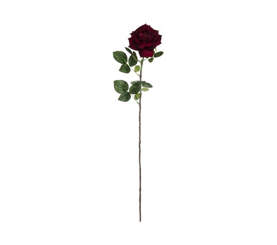 Fleur Artificielle Tige De Rose Velours H 83 Cm