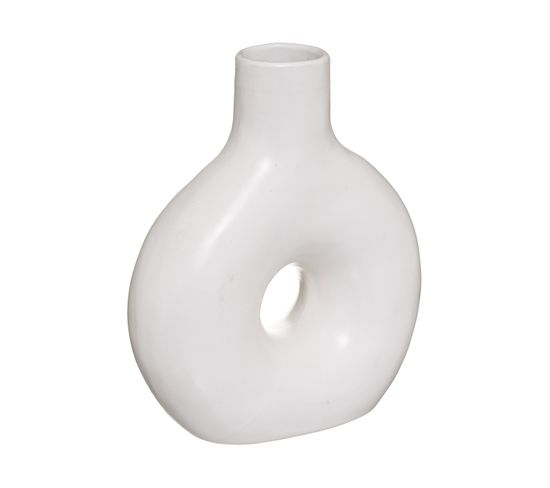 Vase Circle En Céramique D 17 X H 21 Cm