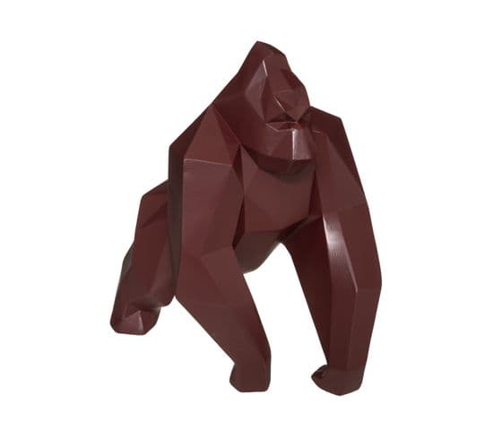 Objet Déco Gorille Origami En Résine H 19.5 Cm