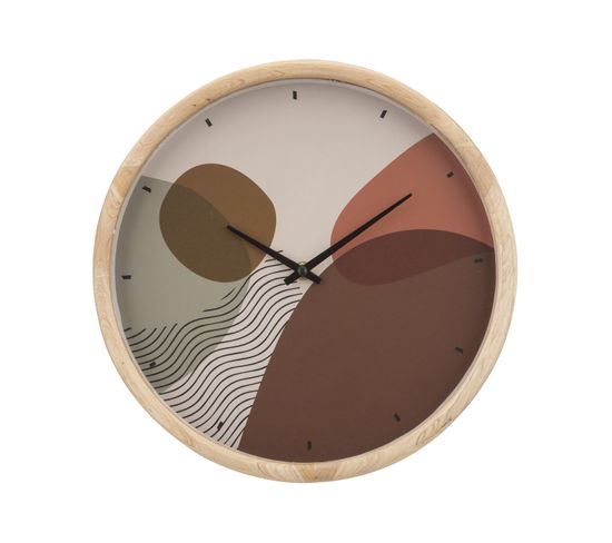 Horloge "nila" - Bois - D30 Cm