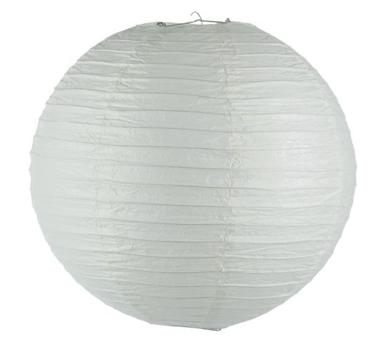 Lanterne Boule En Papier "générique 45cm Blanc