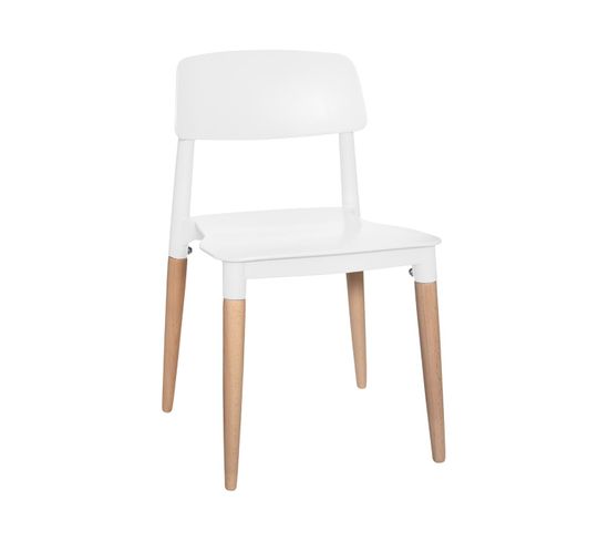 Chaise Design Pour Chambre D'enfant Coloris Blanc H 52 Cm