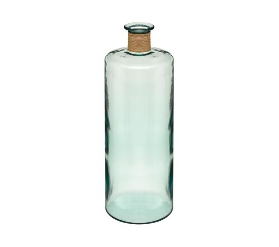Vase Épaule En Verre Recyclé Transparent  H 75 Cm
