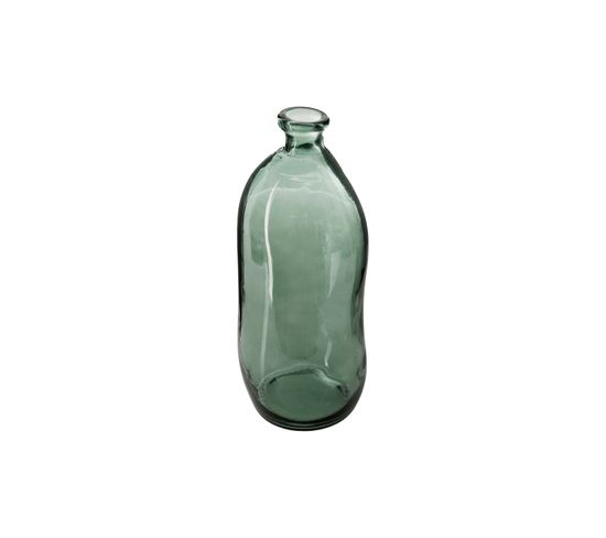 Vase bouteille verre H35 ULY Kaki