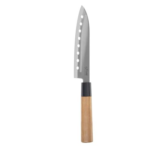 Couteau Santoku En Bambou "java" 30cm Naturel