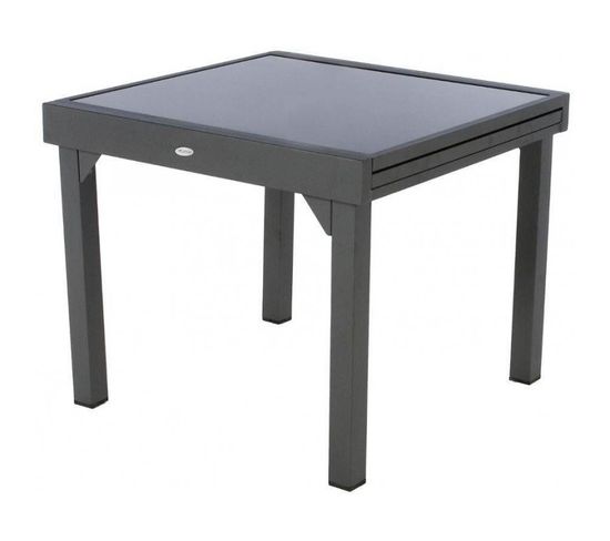 Table Piazza Extensible 8 Personnes Anthracite/graphite - Avec Rallonge