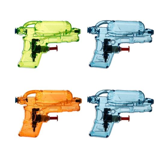 4 Pistolets à Eau - Multicolore