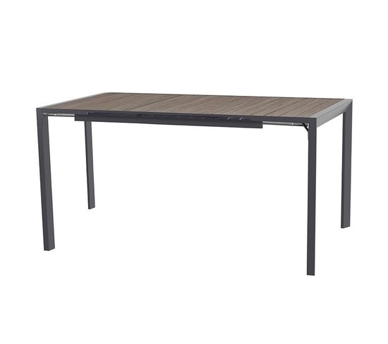Table Haute Extensible 8p Evasion Seigle/graphite Hespéride - Noir Graphite