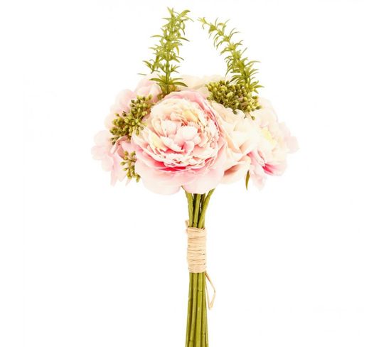Bouquet De Fleurs 35cm Rose