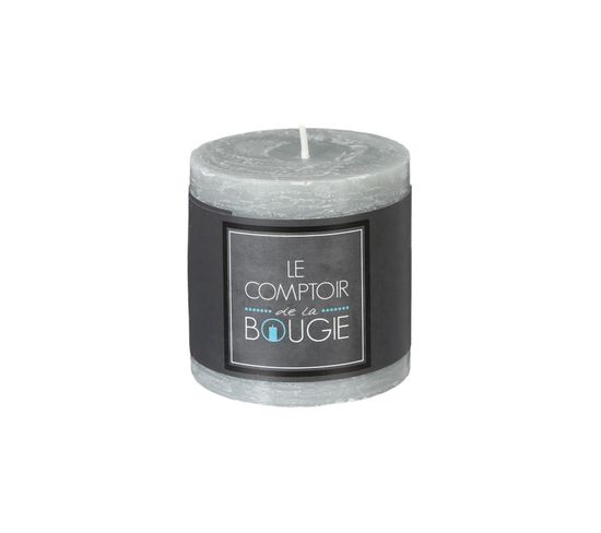 Bougie Ronde Rustique Taupe D6.7
