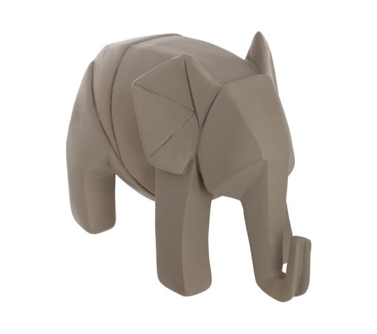 Objet Décoratif Éléphant Origami En Résine L 18.5 Cm