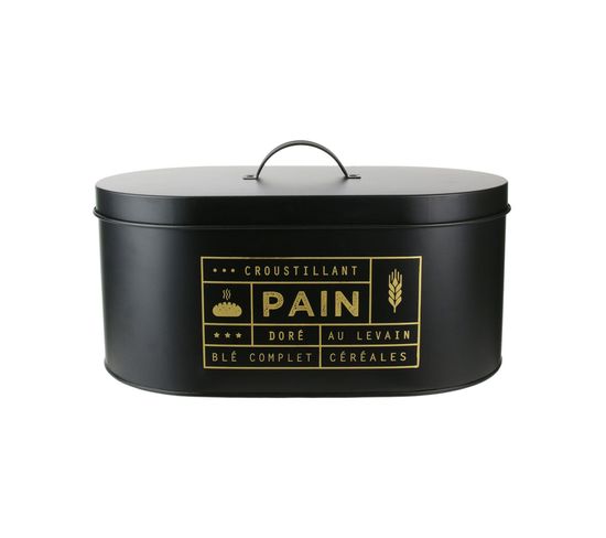 Boîte à Pain Design Mat Black - Noir