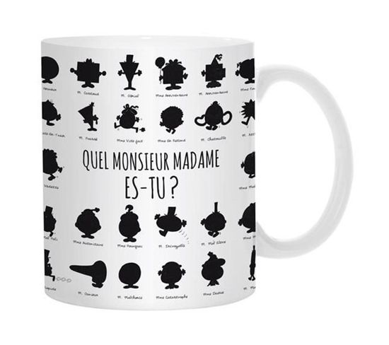 Mug Magique "monsieur et Madame®" 12cm Blanc