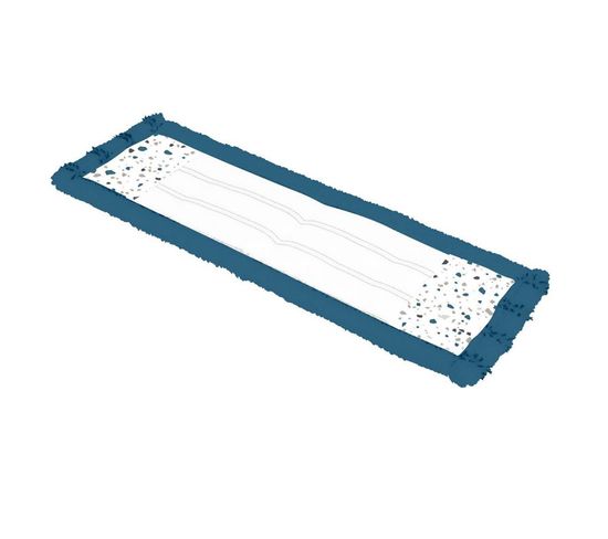 Serpillière Pour Balai Microfibre "terrazzo" 42cm Blanc et Bleu