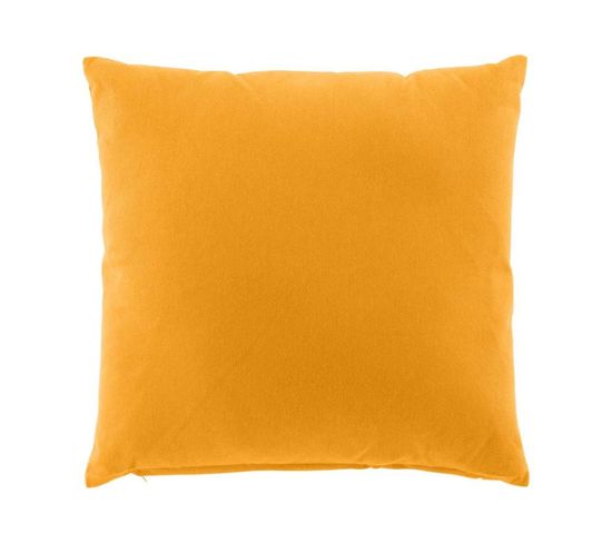 Coussin Dehoussable 45 X 45 Cm Coton/polyester Recycle Twily Jaune