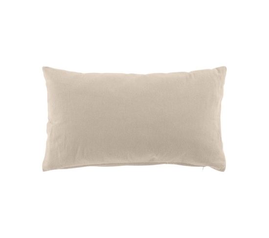 Coussin Dehoussable 30 X 50 Cm Coton/polyester Recycle Grs Twily Beige