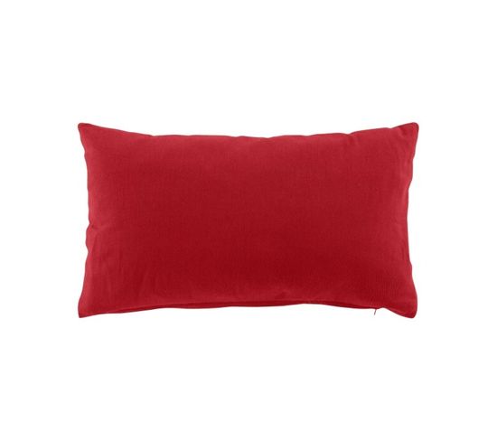 Coussin Dehoussable 30 X 50 Cm Coton/polyester Recycle Grs Twily Rouge