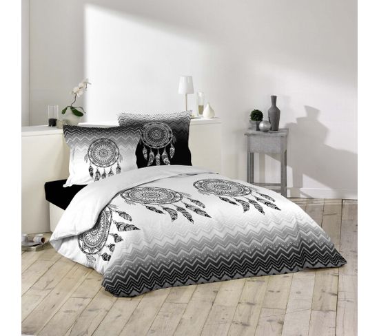 Parure De Lit Attrape Reves 140x0 Douceur D Interieur Housse De Couette Parure De Lit But