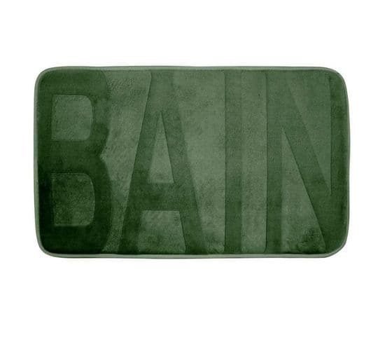 Tapis De Bain Microfibre "relief" 45x75cm Kaki