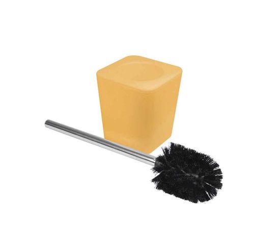 Brosse Wc Soft Touch "vitamine" 38cm Ocre