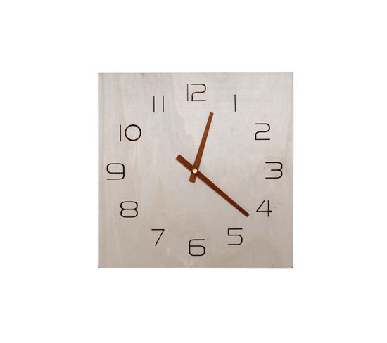 Horloge Murale Simplicity En Contreplaqué - Beige