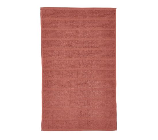 Tapis De Bain Uni Essential En Coton - Rouge - 50x80 Cm
