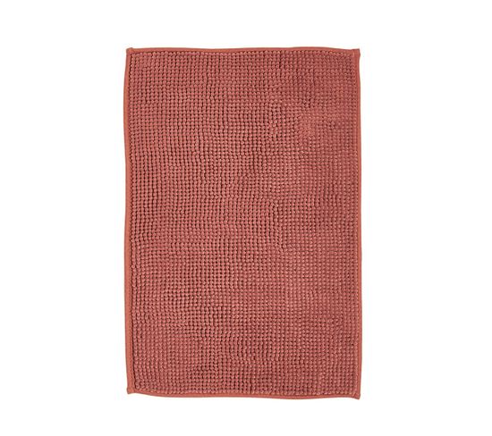 Tapis De Bain Bubble Uni Essential En Polyester - Rouge - 60x40 Cm