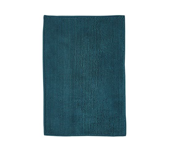 Tapis De Bain Bubble Uni Essential En Polyester - Bleu - 60x40 Cm