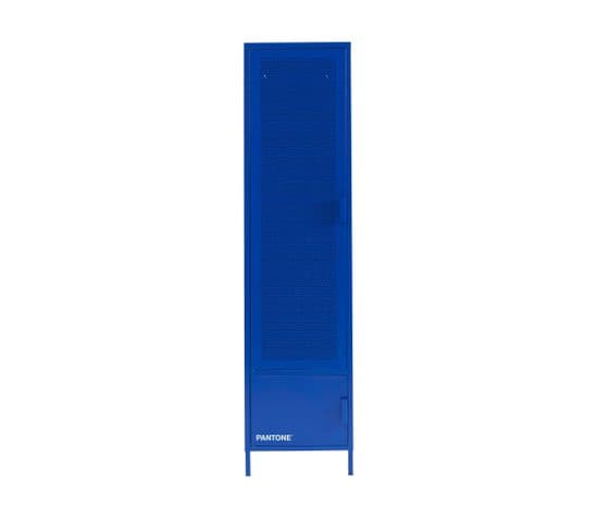 Nino - Armoire 2 Portes En Métal Pantone H180cm - Couleur - Bleu Klein