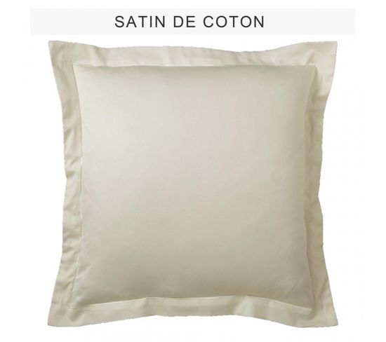 Taie D'oreiller Satin De Coton Tertio®  Blanc -85 X 185